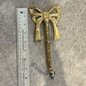Brass Bow Hook Vintage